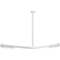 Villeroy und Boch Vicare Villeroy et Boch douche 92170568 90 x 90 cm, blanc , pour rideau, sur coin