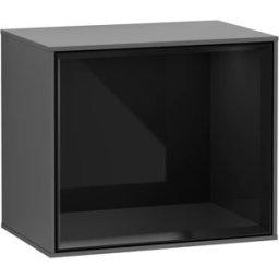 Villeroy und Boch Villeroy et Boch module d' Finion F590PHGK 41.8x35.6x27cm, station de charge, étagère Glossy Black, Anthracite matt