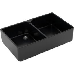 Villeroy und Boch Villeroy et Boch garniture de vidange double cuve 639001S5 match0 à commande manuelle, ébène