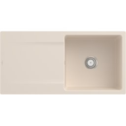 Villeroy und Boch Villeroy et Boch Siluet Villeroy et Boch encastrer 33361FFU avec jeu de déchets et fonctionnement manuel, Ivoire