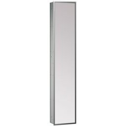 Emco Asis module 300 module d'armoire 972028013 chrome / miroir, avec porte miroir, modèle encastré