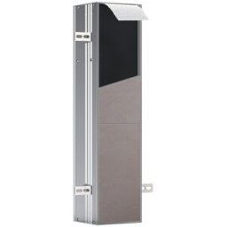 Emco Asis plus 11012 module WC encastré 975611012 charnière de porte gauche, aluminium, 658 mm, porte carrelée