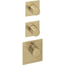 kit de garniture Herzbach Design iX PVD 2000 .41 Laiton Acier, pour module thermostatique Universal