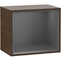Villeroy und Boch Villeroy et Boch module d' Finion G590GKGN 41.8x35.6cm, station de charge, Emotion, étagère Antracite Matt, placage noyer
