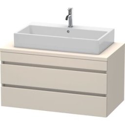 Duravit DuraStyle vasque DS531909191 100 x 54,8 cm, taupe, pour console, 2 tiroirs