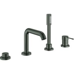 Grohe Essence Combinaison de baignoire monocommande 4 trous 25251AL1 graphite dur brossé