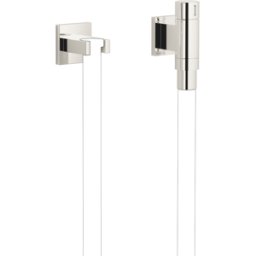 Dornbracht Water Modules coude de raccordement mural 27821979-08 avec support de tuyau, avec rosace simple, platine