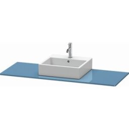 Duravit console XSquare XS060GM4747 140x55cm, avec découpe 2000 , centre, pierre Blue brillant