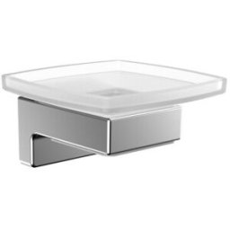 Emco Cue porte-savon 323000100 chromé , verre cristal satiné