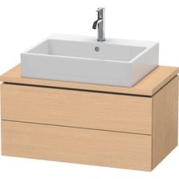 Duravit L-Cube meuble sous-vasque LC580703030 82 x 47,7 cm, Eiche natur , pour console, 2 tiroirs