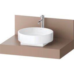 Console de balcon Duravit BA90560IFIF0000 80 x 55 x 37 cm, 1 vasque découpée au centre, terre d'ombre mate