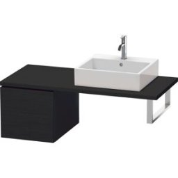 Duravit L-Cube meuble bas LC583101616 42 x 54,7 cm, Eiche schwarz , pour console, 2000 coulissant