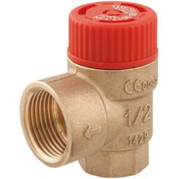 Soupape de sécurité Afriso 42385 G 1/2 x 3/4 IG, 2,5 bar, max. 50 kW, pour chauffage