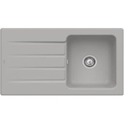 Villeroy und Boch Villeroy & Boch Architectura MetalRim évier encastré 335001KD avec jeu de déchets et fonctionnement manuel, fossile