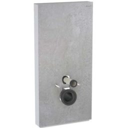 Geberit Monolith WC compact module 131022JV5 Hauteur 101cm, façade aspect béton, côté aluminium