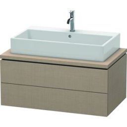L-Cube Duravit vasque LC581807575 92 x 54,7 cm, lin, pour console, 2 tiroirs