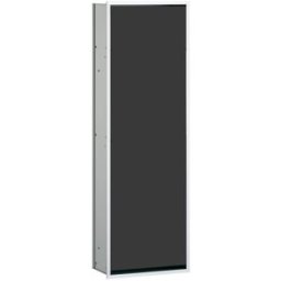 Emco Asis module 300 module d'armoire 977027563 aluminium / noir, porte vitrée, modèle encastré