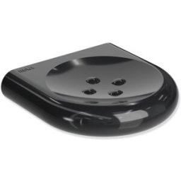 Hewi 477 porte-savon 477.02.20090 120mm, avec boutons, noir profond