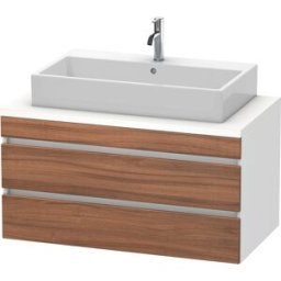 Duravit DuraStyle vasque DS531907918 100 x 54,8 cm, blanc naturel / match2 mat, pour console, 2 tiroirs
