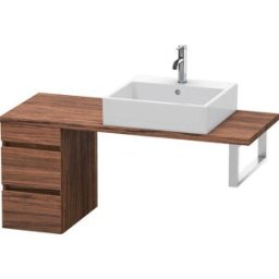 Duravit DuraStyle vasque DS532502121 30 x 47,8 cm, noyer foncé, pour console, 2 tiroirs