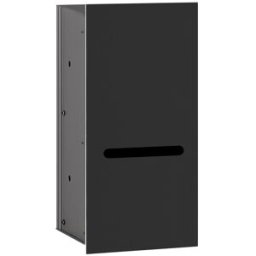 Emco Asis module 2. 1930 WC module papier 972427522 noir, 170x346 mm, charnière gauche, encastré