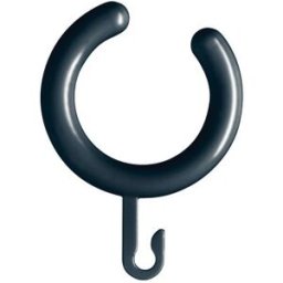Hewi anneaux de rideau 801.34.E0192 gris anthracite, 5 pièces
