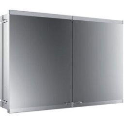 Emco Asis Evo armoire de toilette avec éclairage encastré 939708115 1000x700mm, 2 portes, sans système d'éclairage, sans chauffage de miroir