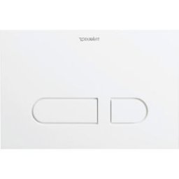 Duravit Plaque de déclenchement DuraSystem WD5001011000 21,7 x 14,65 cm, plastique blanc , pour WC