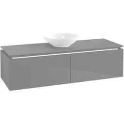 Villeroy und Boch Villeroy & Boch Legato Villeroy & Boch B611L0FP 140x38x50cm, avec éclairage LED, Glossy Grey