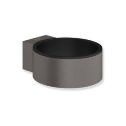 Hewi System 900 porte-sèche-cheveux 900.00.00060ER Halter revêtu par poudre gris foncé, insert noir mat profond