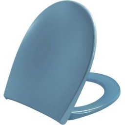 Pressalit WC siège 758068-D05999 bermuda bleu, charnière universelle D05, Inox , Inox , avec couvercle, abaissement automatique