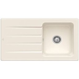 Villeroy und Boch Villeroy & Boch Architectura MetalRim évier encastré 335001KR avec jeu de déchets et fonctionnement manuel, crema