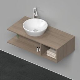 D-Neo Duravit vasque DE491903535 100 x 48 cm, chêne terra, 2000 , compartiment 2000 , plaque console match2