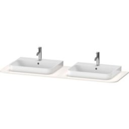 Duravit Happy D.2 lavabo console HP032HB2222 160 x 55 cm, avec 2 découpes, blanc brillant