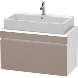 Duravit DuraStyle vasque match0 DS530304318 90 x 47,8 cm, basalte mat / blanc mat, pour console, coulissant 2000