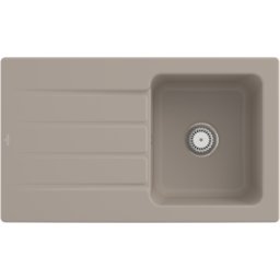 Villeroy und Boch Villeroy et Boch Architectura MetalRim évier 335001AM avec garniture de vidage et commande manuelle, Amande