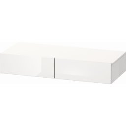 DuraStyle Duravit match0 DS827004918 100 x 44 cm, 2 tiroirs, graphite mat / blanc mat, avec support console
