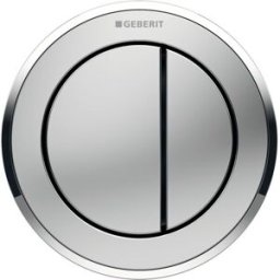 Geberit WC control Typ 10 116057KN1 pneumatique, double chasse, Meuble salle de bain , plastique, chrome mat / chromé brillant