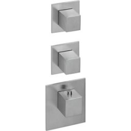Herzbach Logic XL Herzbach Universal module thermostat Universal , 3 Inox tableau de bord carrés, Inox brossé