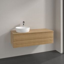 Villeroy und Boch Meuble sous-vasque Villeroy et Boch Antao K22111HN 120x36x50cm, plan vasque couleur chêne miel, chêne miel