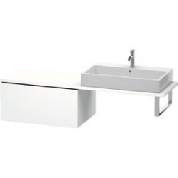 Duravit L-Cube meuble bas LC583401818 82 x 54,7 cm, blanc mat, pour console, 2000 coulissant