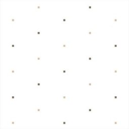 Hewi 802 Rideau de douche LifeSystem 801.34.V0238 décor carrés terre d'ombre / sable, 200x200cm