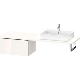 Duravit L-Cube meuble bas LC585408080 72 x 54,7 cm, graphite super mat, pour console, 2000 coulissant