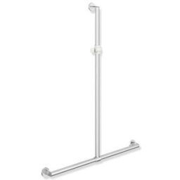 Hewi main courante de System 900 match0 900.35.402XA98 1250 x 1184 mm, sol Inox mat, polyamide brillant blanc de sécurité