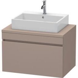Duravit DuraStyle vasque match0 DS531204343 80 x 54,8 cm, basalte mat, pour console, coulissant 2000