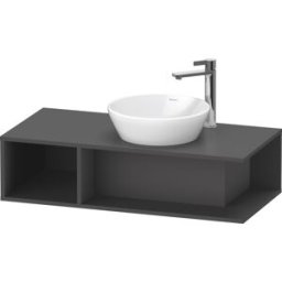 Duravit D-Neo DE493904949 100 x 48 cm, Graphite Mat , 2000 compartiment, 2000 console console, montage mural