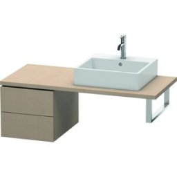 Duravit L-Cube meuble bas LC583607575 42 x 54,7 cm, lin, pour console, 2 tiroirs