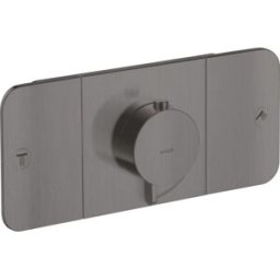 Hansgrohe Axor One kit de montage final 45712340 module thermostatique encastré, 2 consommateurs, chrome noir brossé