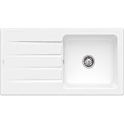 Villeroy und Boch Villeroy & Boch Architectura MetalRim évier encastré 336001R1 avec jeu de déchets et fonctionnement manuel, blanc