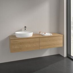 Villeroy und Boch Meuble sous-vasque Villeroy et Boch Antao K37011HN 160x36x50cm, plan vasque couleur chêne miel, chêne miel